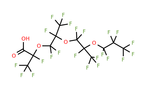 2,3,3,3-tetrafluoro-2-[1,1,2,3,3,3-hexafluoro-2-[1,1,2,3,3,3-hexafluoro-2-(1,1,2,2,3,3,3-heptafluoropropoxy)propoxy]propoxy]propanoic acid