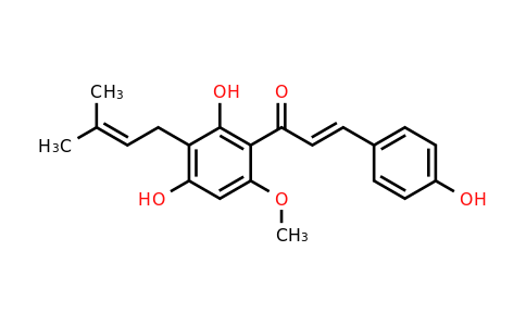 1-(2,4-Dihydroxy-6-methoxy-3-(3-methylbut-2-en-1-yl)phenyl)-3-(4-hydroxyphenyl)prop-2-en-1-one