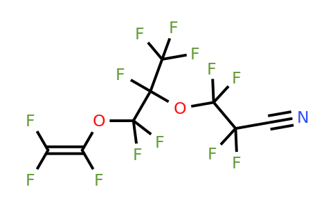 3-[1-[difluoro(1,2,2-trifluorovinyloxy)methyl]-1,2,2,2-tetrafluoro-ethoxy]-2,2,3,3-tetrafluoro-propanenitrile