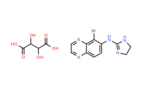 5-Bromo-N-(4,5-dihydro-1H-imidazol-2-yl)-6-quinoxalinamine tartrate