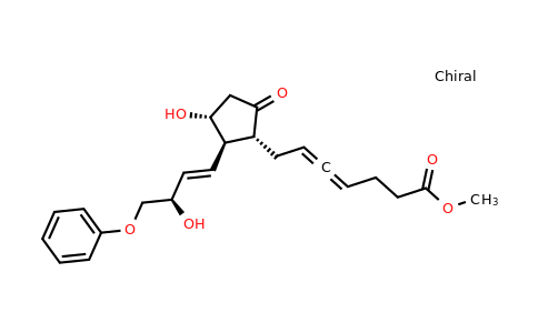 methyl 7-[(1R,2R,3R)-3-hydroxy-2-[(E,3R)-3-hydroxy-4-phenoxybut-1-enyl]-5-oxocyclopentyl]hepta-4,5-dienoate
