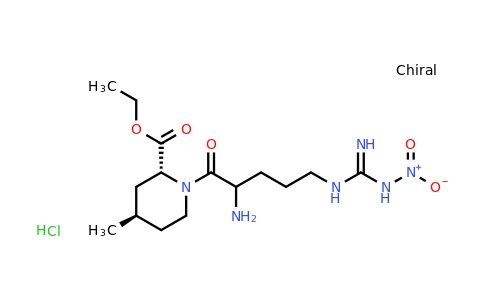 (2R,4R)-Ethyl 1-(2-amino-5-(3-nitroguanidino)pentanoyl)-4-methylpiperidine-2-carboxylate hydrochloride