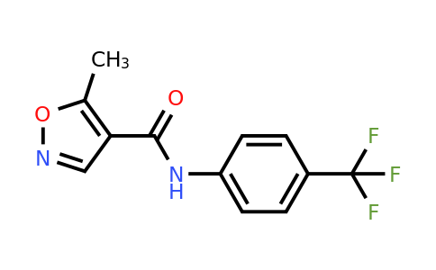 5-Methyl-N-(4-(trifluoromethyl)phenyl)isoxazole-4-carboxamide
