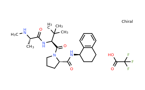 (S)-1-((S)-3,3-Dimethyl-2-((S)-2-(methylamino)propanamido)butanoyl)-N-((R)-1,2,3,4-tetrahydronaphthalen-1-yl)pyrrolidine-2-carboxamide 2,2,2-trifluoroacetate