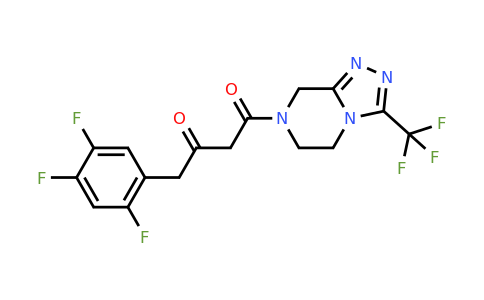 1-[3-(trifluoromethyl)-6,8-dihydro-5H-[1,2,4]triazolo[4,3-a]pyrazin-7-yl]-4-(2,4,5-trifluorophenyl)butane-1,3-dione