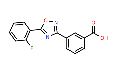 3-[5-(2-Fluorophenyl)-1,2,4-oxadiazol-3-yl]benzoic acid