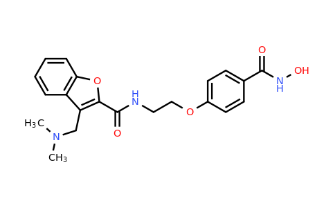 3-((Dimethylamino)methyl)-N-(2-(4-(hydroxycarbamoyl)-phenoxy)ethyl)benzofuran-2-carboxamide