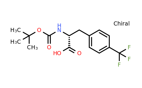 4-(Trifluoromethyl)-D-phenylalanine, N-BOC protected