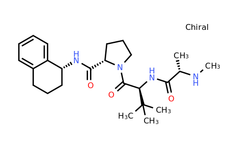 (S)-1-((S)-3,3-Dimethyl-2-((S)-2-(methylamino)propanamido)butanoyl)-N-((R)-1,2,3,4-tetrahydronaphthalen-1-yl)pyrrolidine-2-carboxamide