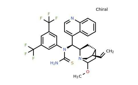 1-(3,5-Bis(trifluoromethyl)phenyl)-1-((1S)-((1S,2R,4R,5R)-7-methoxy-5-vinylquinuclidin-2-yl)(quinolin-4-yl)methyl)thiourea