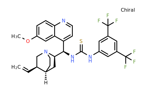 1-(3,5-Bis(trifluoromethyl)phenyl)-3-((1R)-(6-methoxyquinolin-4-yl)((2R,4S,5R)-5-vinylquinuclidin-2-yl)methyl)thiourea
