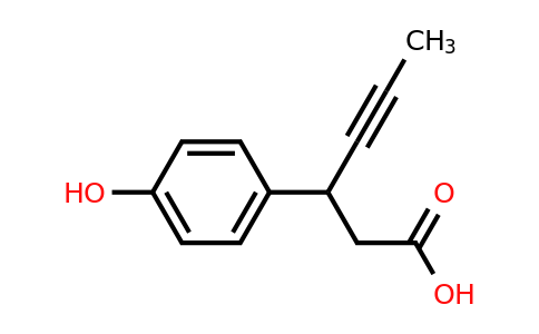 3-(4-Hydroxyphenyl)-4-hexynoic acid