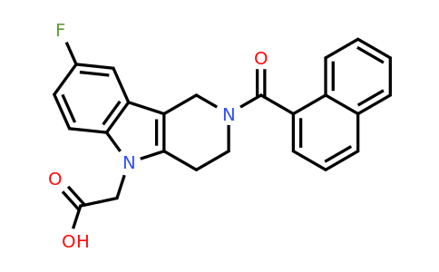 2-[8-fluoro-2-(naphthalene-1-carbonyl)-3,4-dihydro-1H-pyrido[4,3-b]indol-5-yl]acetic acid