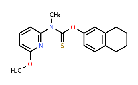 O-(5,6,7,8-tetrahydronaphthalen-2-yl) N-(6-methoxypyridin-2-yl)-N-methylcarbamothioate