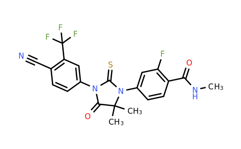 4-[3-[4-Cyano-3-(trifluoromethyl)phenyl]-5,5-dimethyl-4-oxo-2-thioxo-imidazolidin-1-yl]-2-fluoro-N-methyl-benzamide