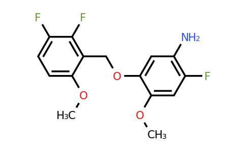 Benzenamine, 5-[(2,3-difluoro-6-methoxyphenyl)methoxy]-2-fluoro-4-methoxy-