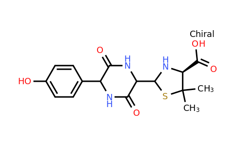 (4S)-2-(5-(4-Hydroxyphenyl)-3,6-dioxopiperazin-2-yl)-5,5-dimethylthiazolidine-4-carboxylic acid