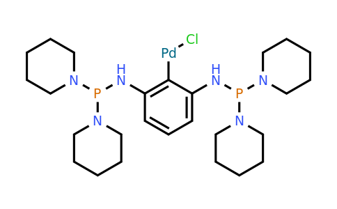 [2,6-Bis[(di-1-piperidinylphosphino)amino]phenyl]palladium(II) chloride