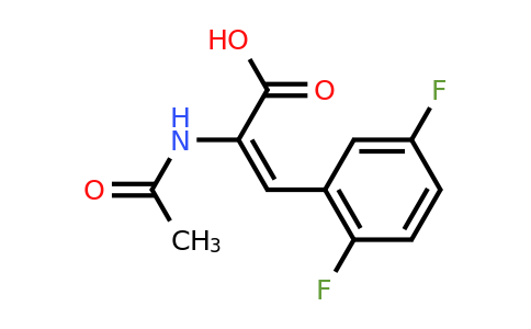 (E)-2-acetamido-3-(2,5-difluorophenyl)prop-2-enoic acid